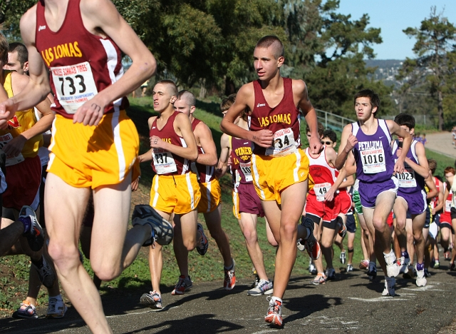 NCS XC D3 Boys-016.JPG - 2009 North Coast Section Cross Country Championships, Hayward High School, Hayward, California
